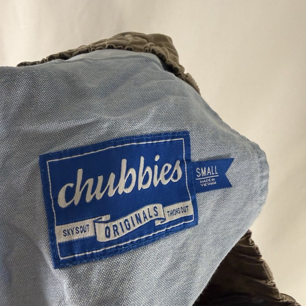 Chubbies Shorts Men's Small Brown Flat Front Slash Pockets 5.5" Inseam Cotton Bl - Picture 5 of 7